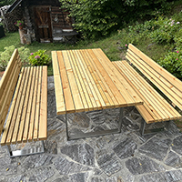 Gartenmöbel mit Metallfuesse und Gestell Bild 10