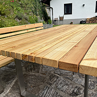 Gartenmöbel mit Metallfuesse und Gestell Bild 12