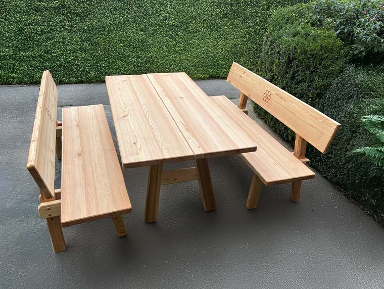 Gartenmöbel - Set für traditionelle Sitzgarnitur