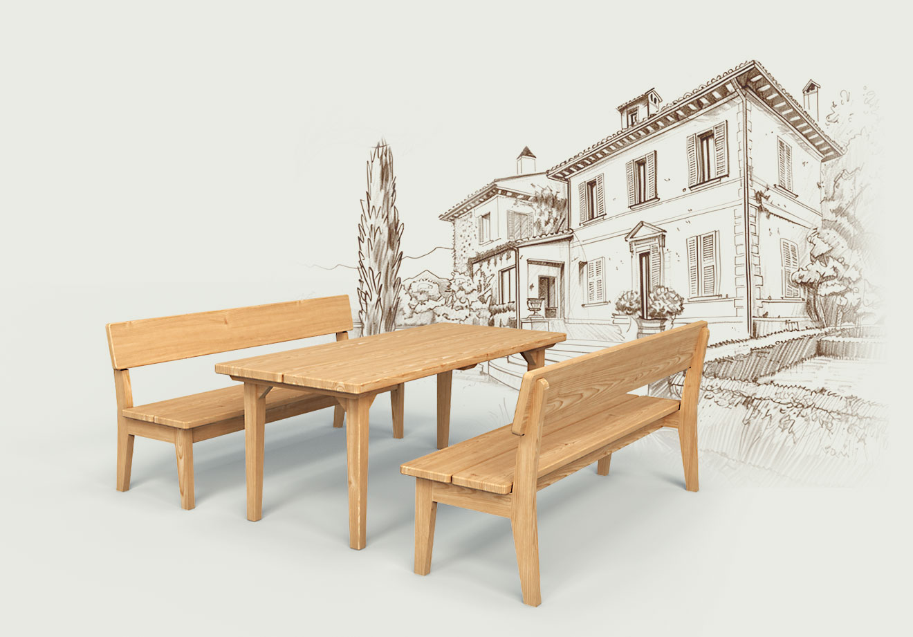 Gartenmöbel Kollektion Hellbrunn Slide 1